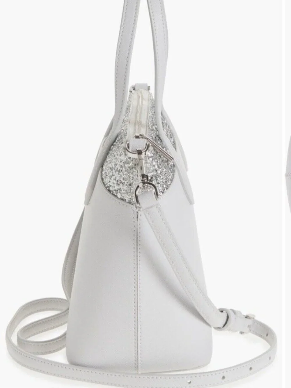 Kate Spade New York Flash Glitter Satchel in Gray (Style K8707)